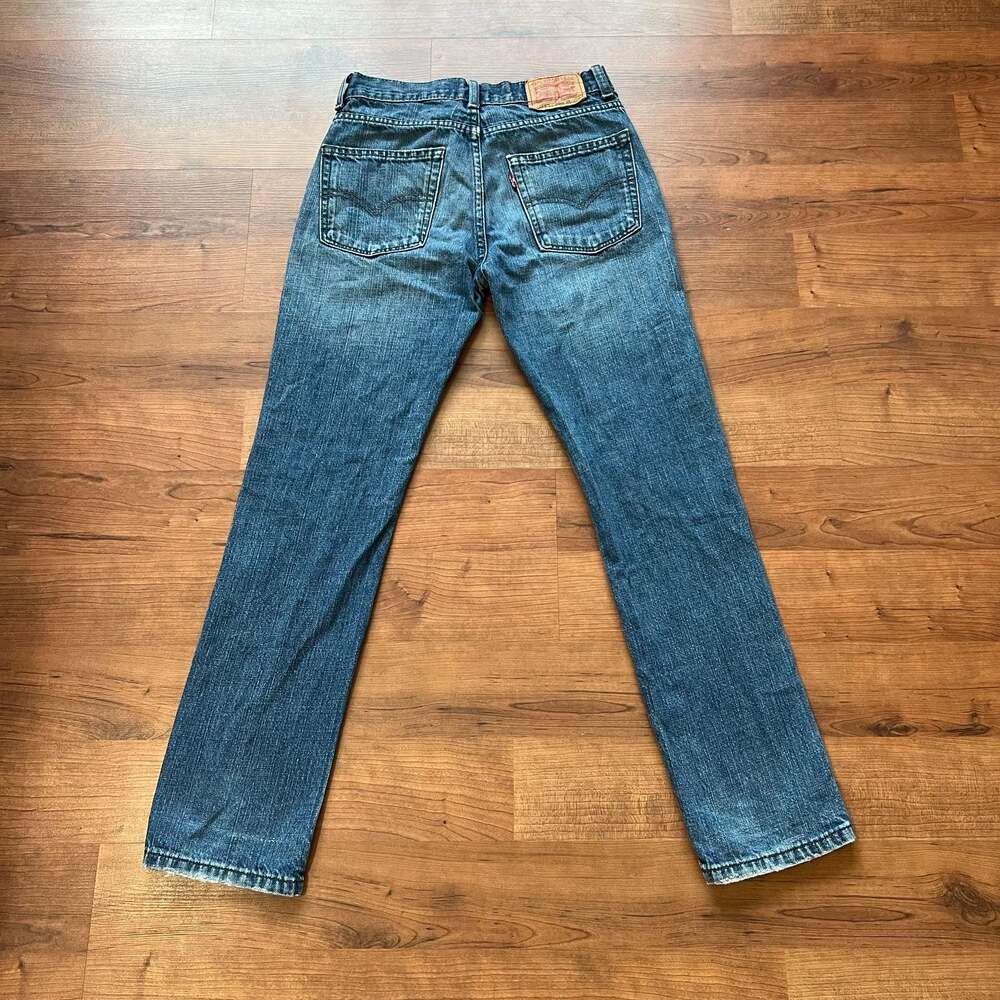 Levi's 569 Loose Straight Jeans Boys 14 Slim W25 L27 Blue Denim